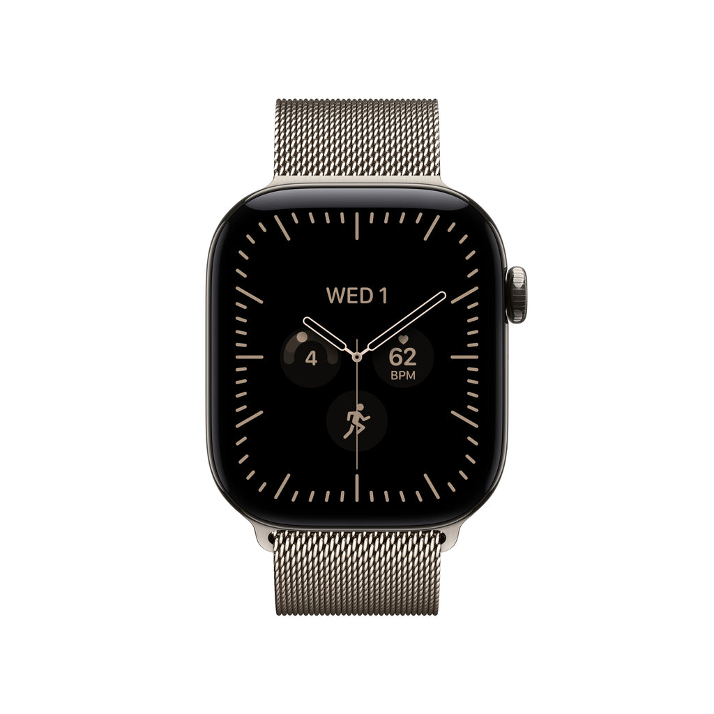 Apple Watch Series 12 GPS + Cellular 42mm Natural Titanium Case with Natural Milanese Loop - MJGH4LS/A (2026)